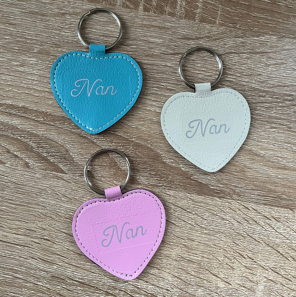 Heart Keyring - ‘Nan’