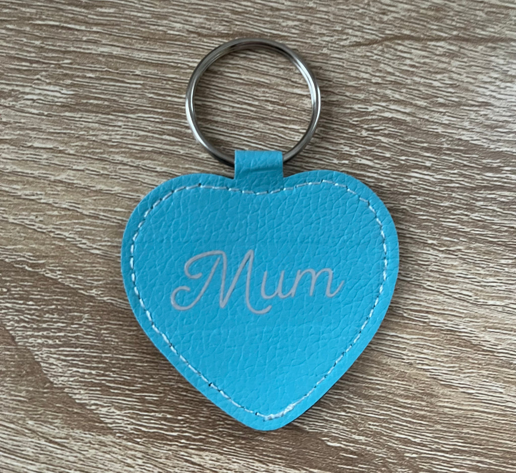 Heart Keyring - 'Mum'