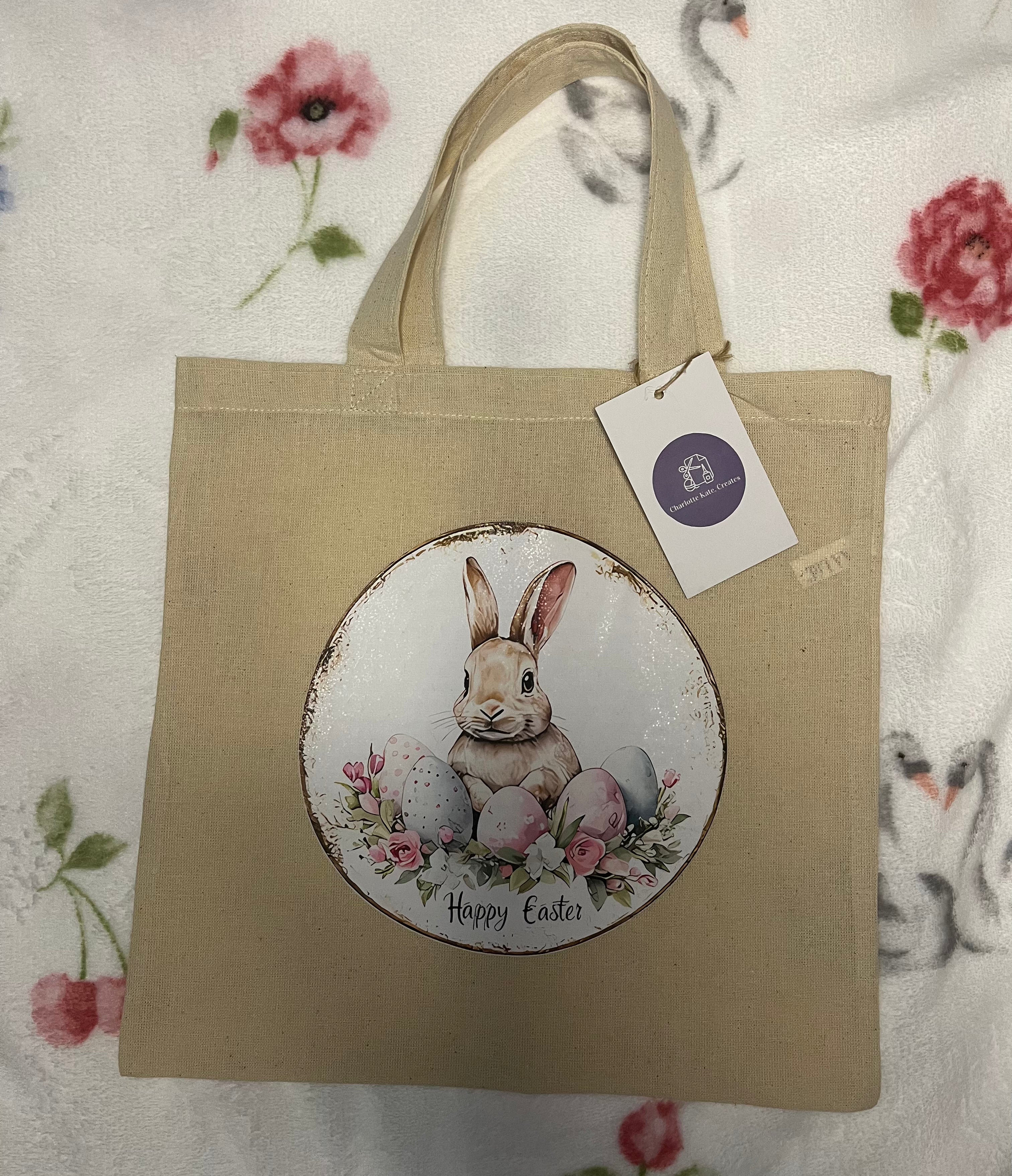 Easter Tote Bags With 3 Different Designs